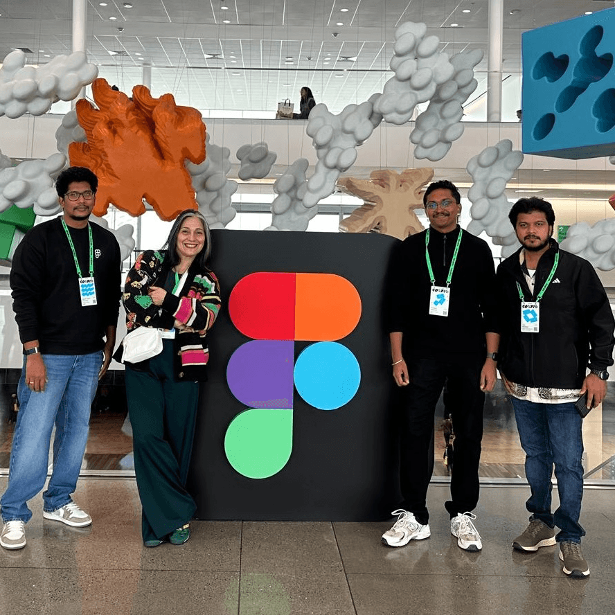 With friends from India at Figma Config, San Francisco